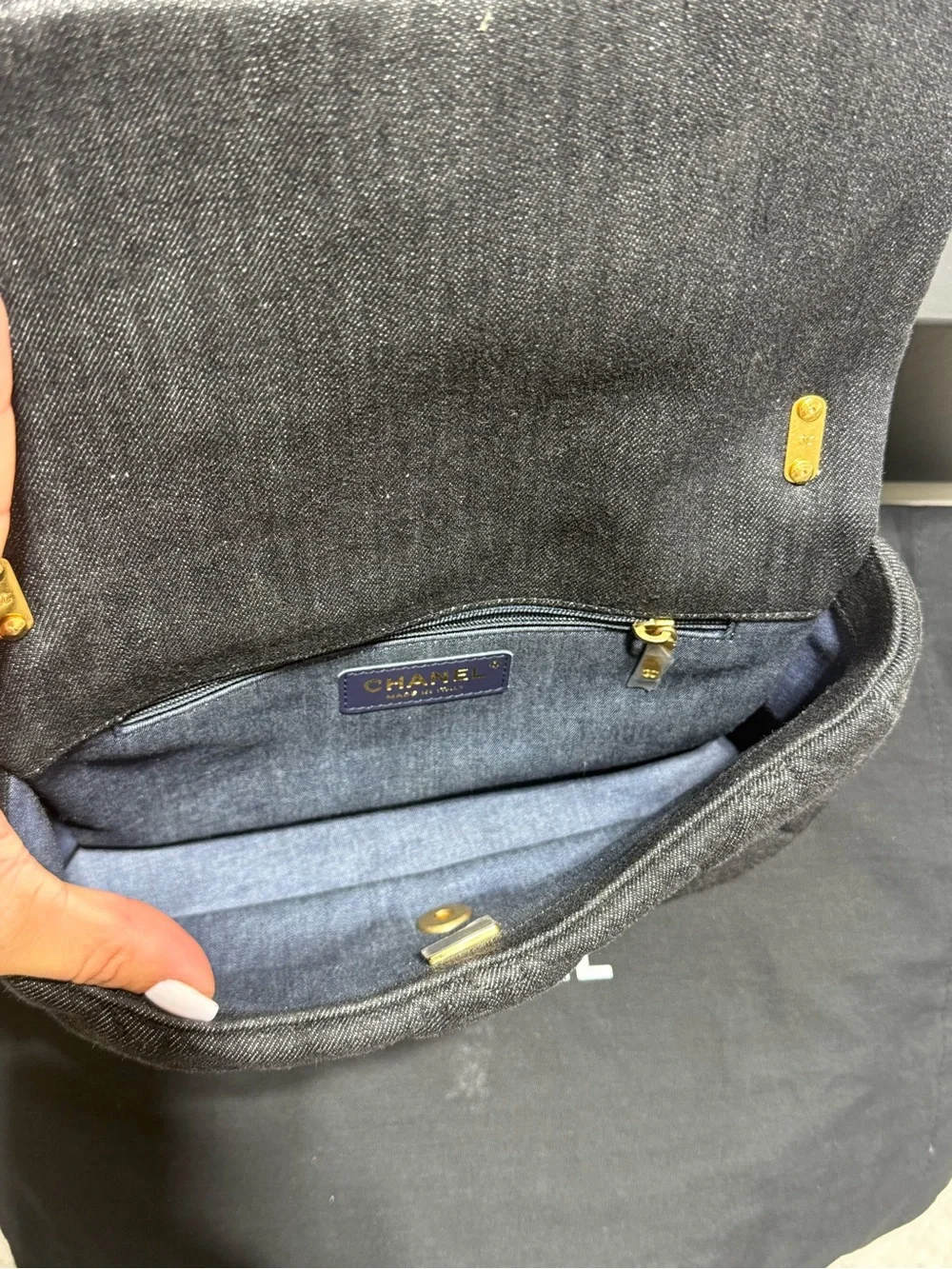 Chanel Black Denim